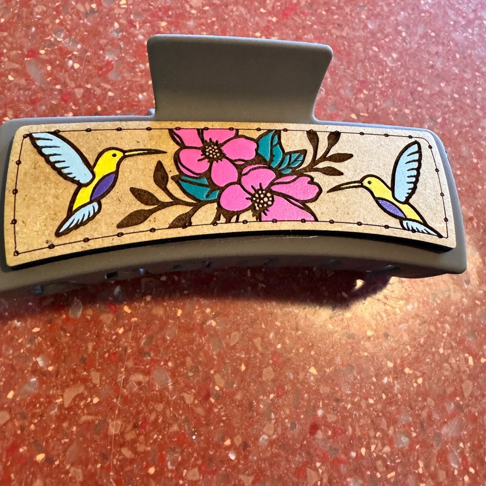 Hand crafted customizable wood hair clips, buyers choice of 1 - Picture 9 of 14